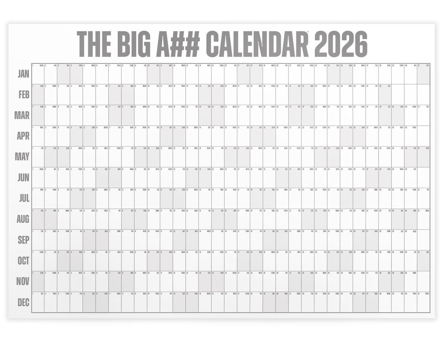 The Big Bright Calendar Kit 2026 📅