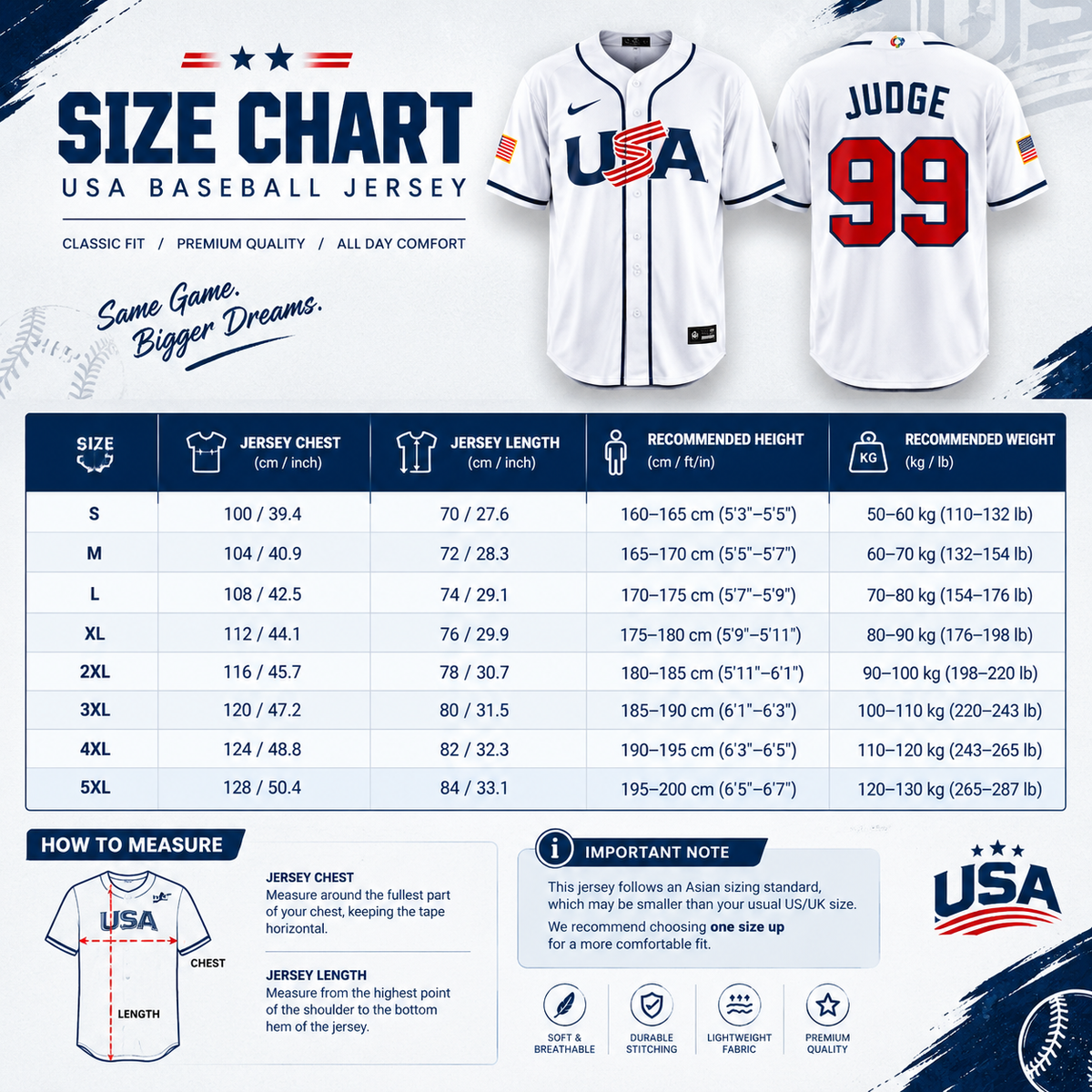 Men’s USA Baseball #99 Aaron Judge White 2026 World Baseball Classic jersey