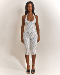 White- Polka Dot
