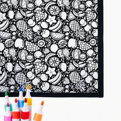 Fruits design variant of the Sreyos coloring blanket