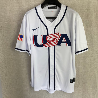 Men’s USA Baseball #99 Aaron Judge White 2026 World Baseball Classic jersey