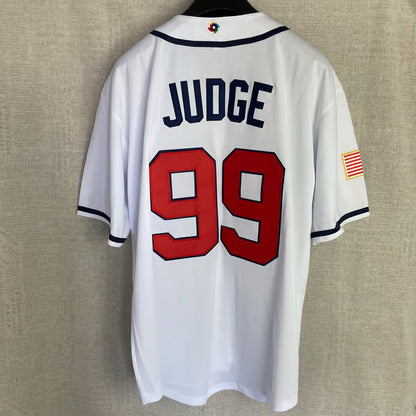 Men’s USA Baseball #99 Aaron Judge White 2026 World Baseball Classic jersey
